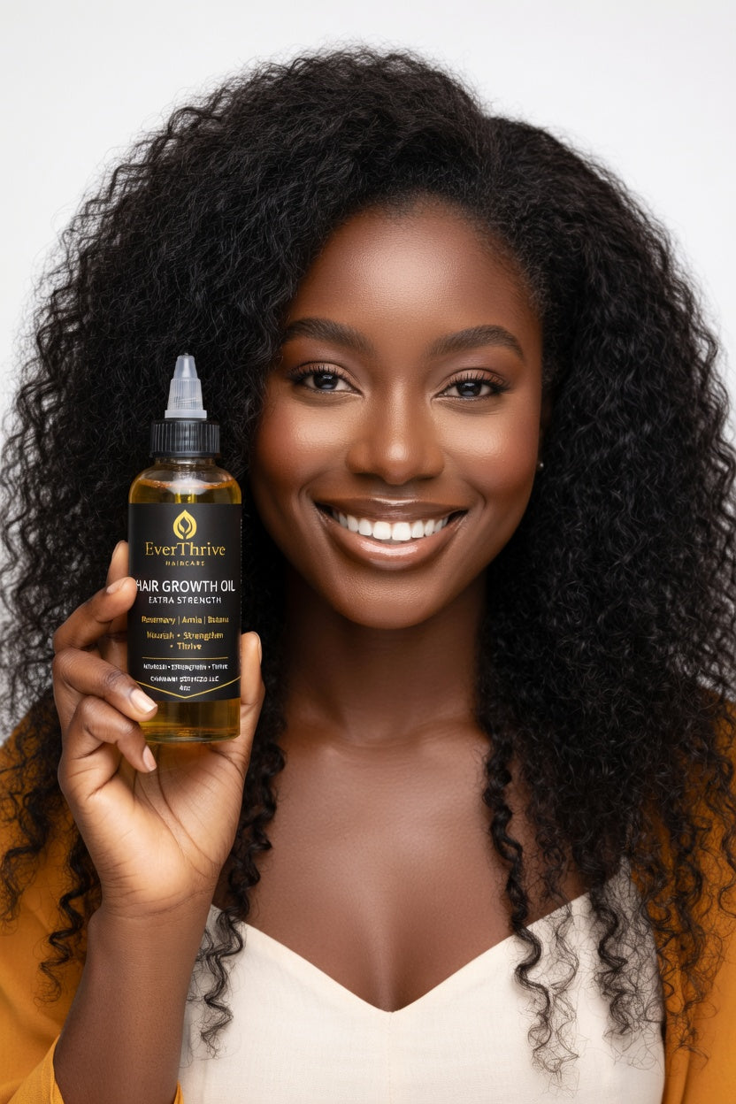 EverThrive Hair Growth Oil – Herbal Oil Blend for Thinning Hair, Edges & Scalp Repair | Natural Hair Growth