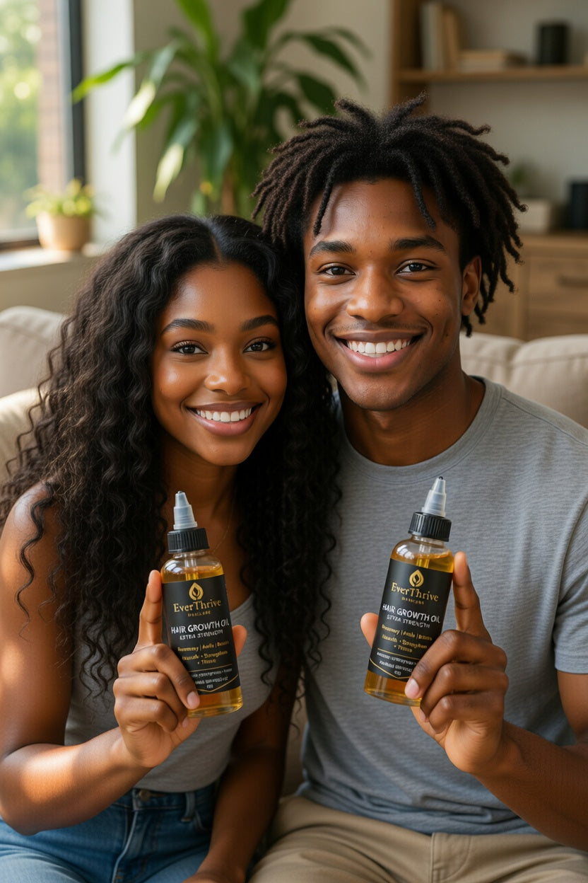 EverThrive Hair Growth Oil – Herbal Oil Blend for Thinning Hair, Edges & Scalp Repair | Natural Hair Growth