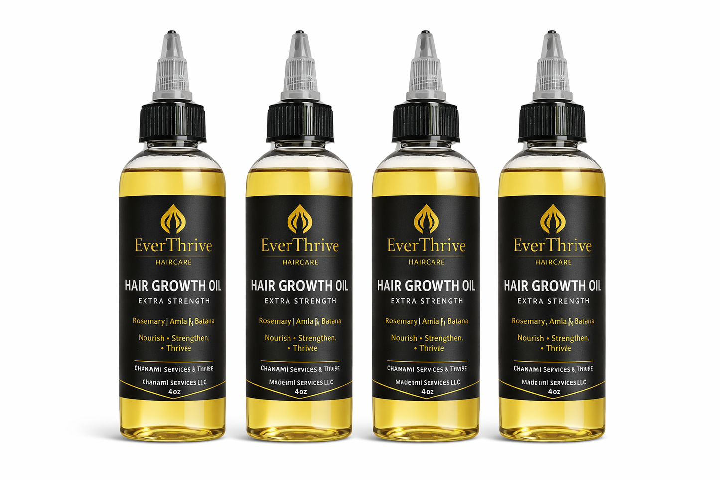 EverThrive Hair Growth Oil – Herbal Oil Blend for Thinning Hair, Edges & Scalp Repair | Natural Hair Growth